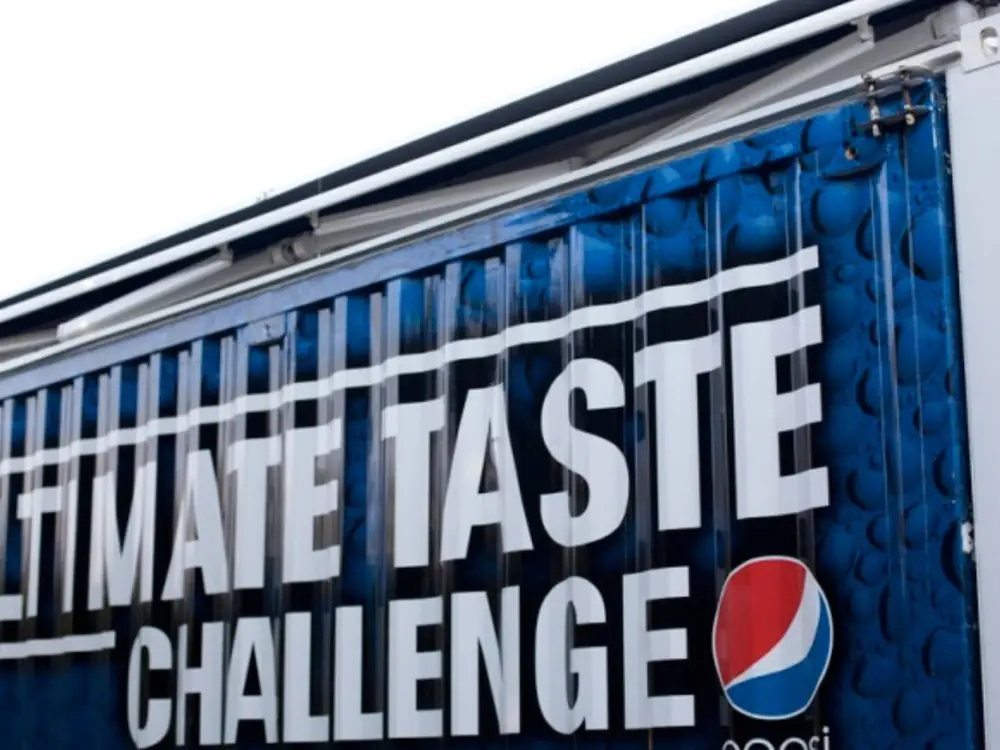 Pepsi Ultimate Taste Challenge branded mobile tasting bar